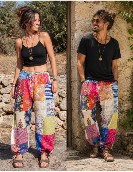 pantalon-unisex-patchwork-algodon-artesanal-india