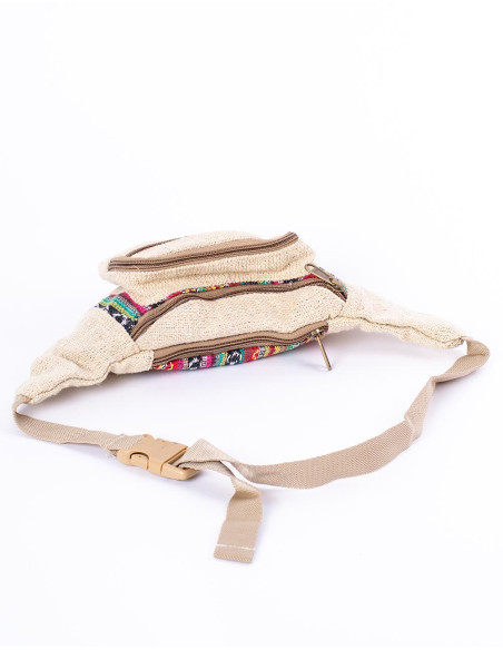 Ethnic hemp fanny pack