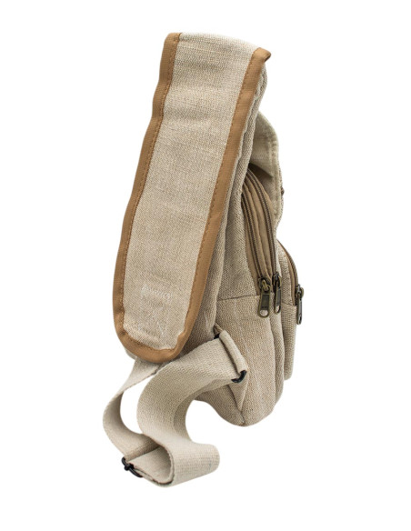 Hemp backpack with multiple pockets