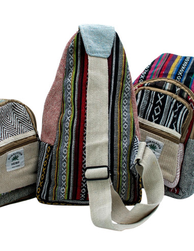 Boho hemp backpack