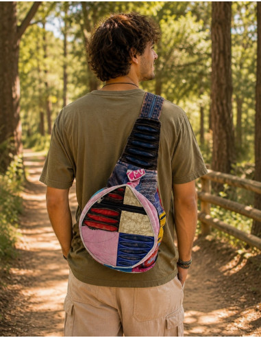 Boho patchwork backpack