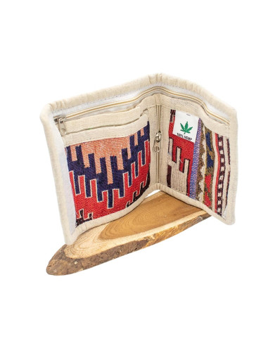 Unisex Handmade Hemp Wallet with Ethnic Prints...