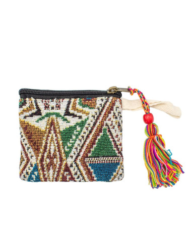 Handmade Rectangular Hemp Coin Purse with...