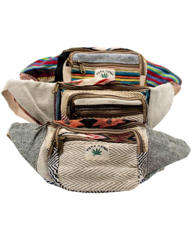 BRÑ0012 - Handmade hemp fanny pack with...