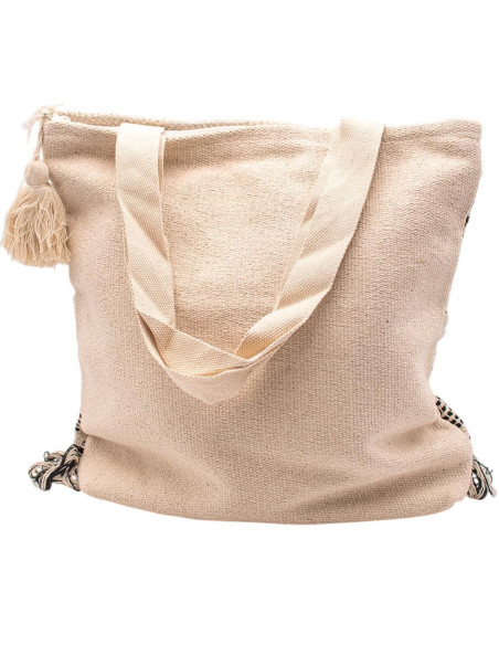 bolso-boho-hueso-negro-pompones-artesanales