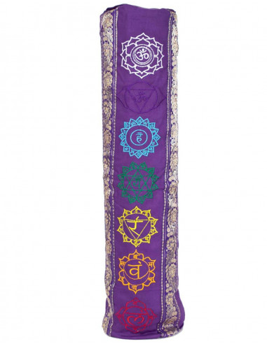 Purple Cotton Yoga Mat Bag | Kimago