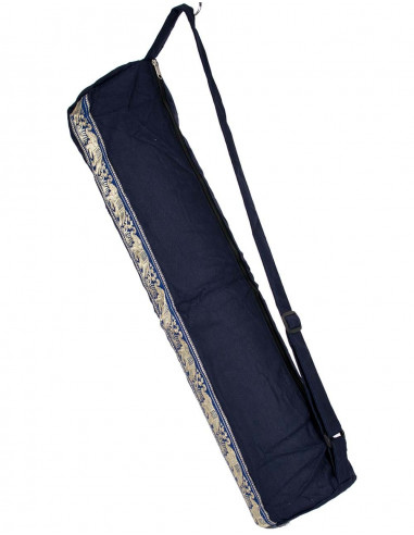 Blue Cotton Yoga Mat Bag | Kimago
