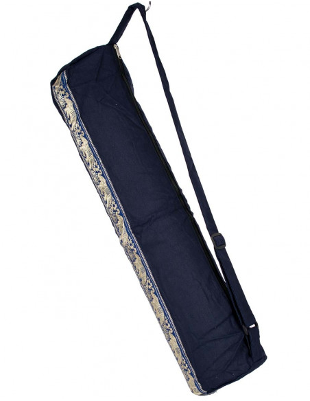 Blue Cotton Yoga Mat Bag | Kimago