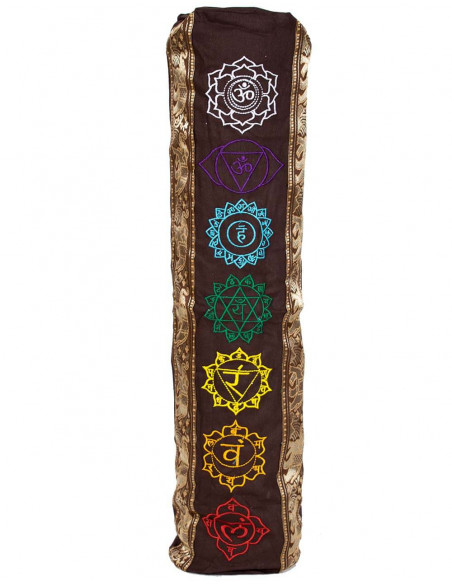 Brown Cotton Yoga Mat Bag | Kimago