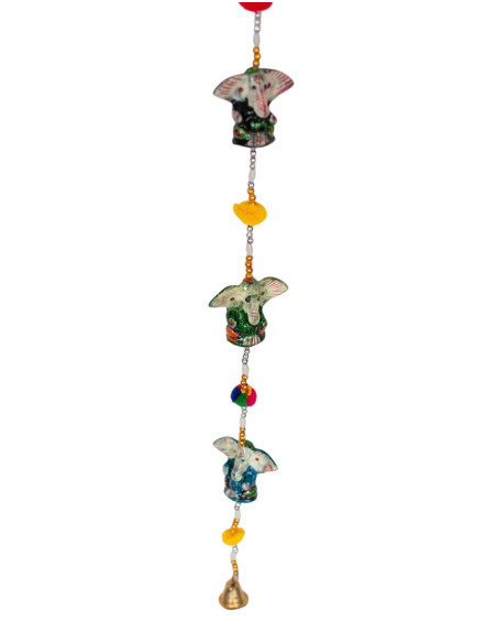 Decorative Pendant of 5 Ganeshas from India | Kimago