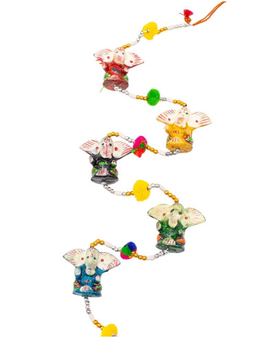 Decorative Pendant of 5 Ganeshas from India |...