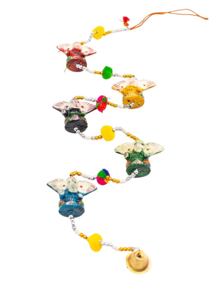 Decorative Pendant of 5 Ganeshas from India | Kimago