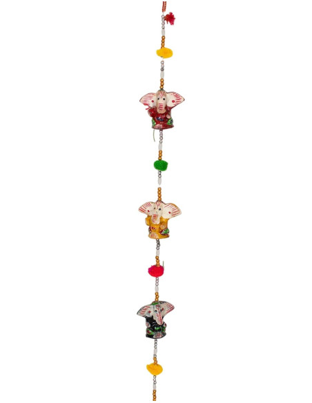Decorative Pendant of 5 Ganeshas from India | Kimago