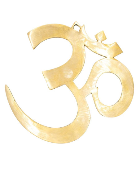 Gold Metal Om Sign with Openwork Design
