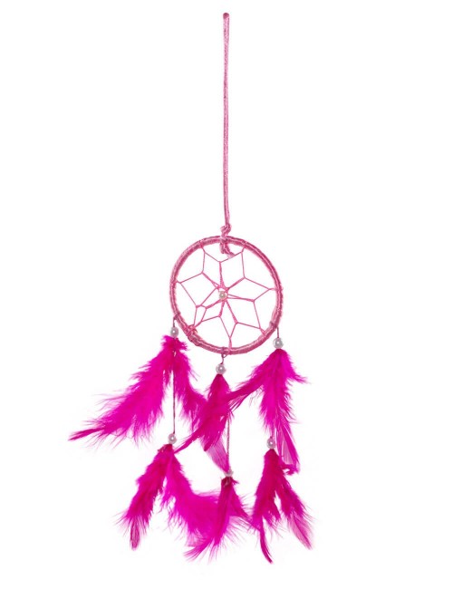 Atrapa-sueños-étnico-fucsia-plumas
